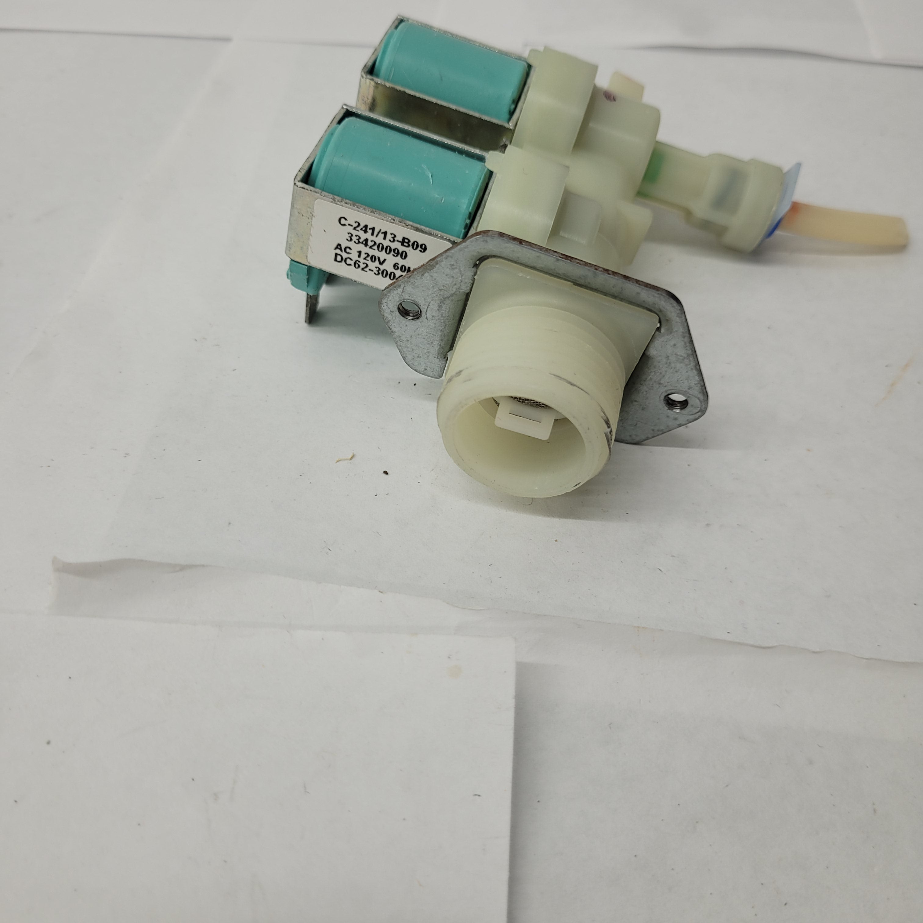 Samsung Steam Dryer Water Inlet Valve DC62-30042A Samsung Steam Dryer Water Inlet Valve DC62-30042A